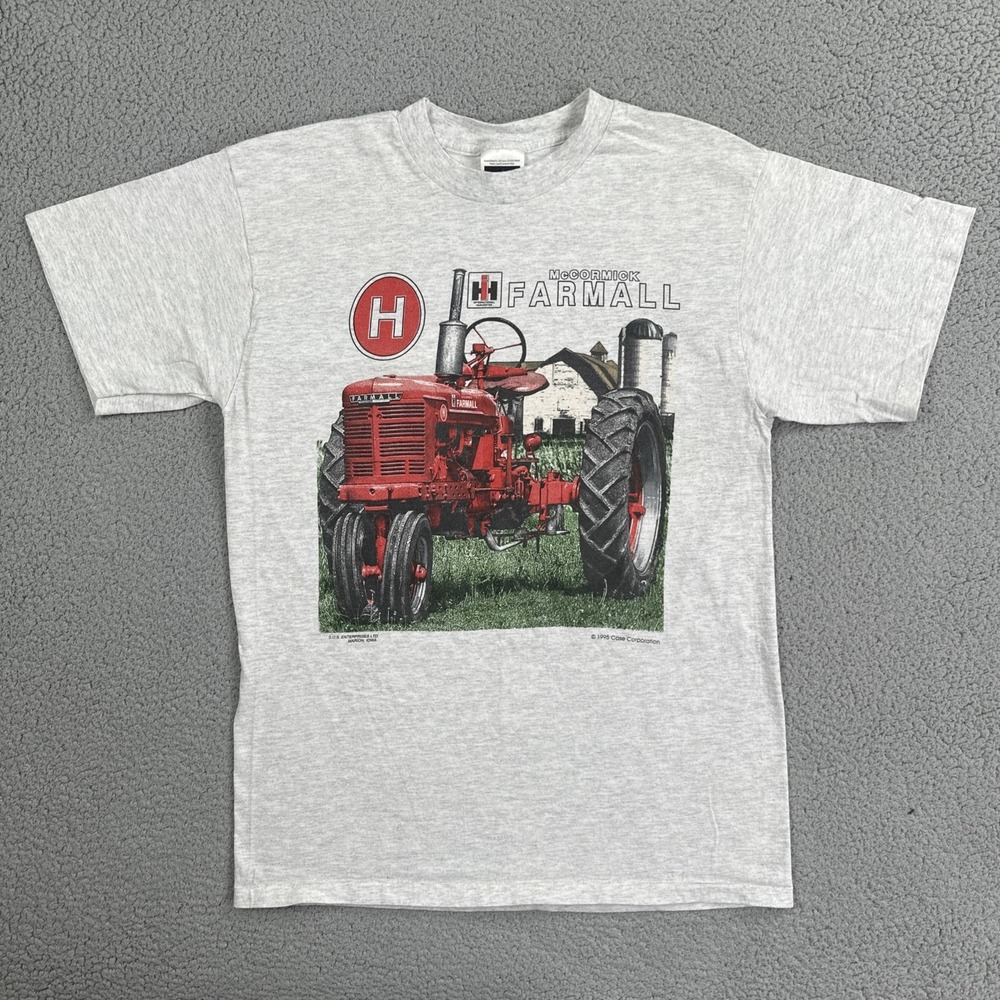 VTG 90's International Harvester McCormick Farmall Shirt Men Large Single Stitch